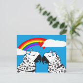 Transgender Lesbian Parrots Coupe Briefkaart (Staand voorkant)