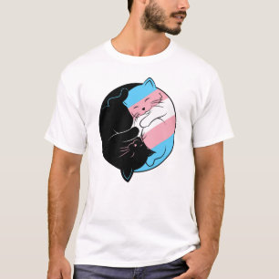 Transgender LGBTQ Subtiele Pride Maand Yin Yang T-shirt