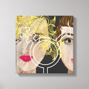 Transgender Love Canvas Afdruk