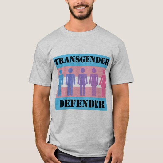 Transgender/niet-binaire Defender T-shirt (Voorkant)
