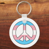 Transgender peace sign Sleutelhanger (Voorkant)