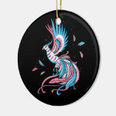 Transgender Phoenix Reborn Transsexual Flag LGBT T Keramisch Ornament (Links)