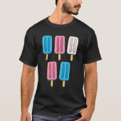 Transgender Popsicles 4e juli T-shirt (Voorkant)
