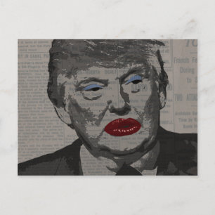 Transgender president briefkaart