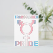 Transgender Pride Briefkaart (Staand voorkant)