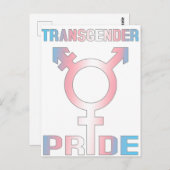 Transgender Pride Briefkaart (Voorkant / Achterkant)