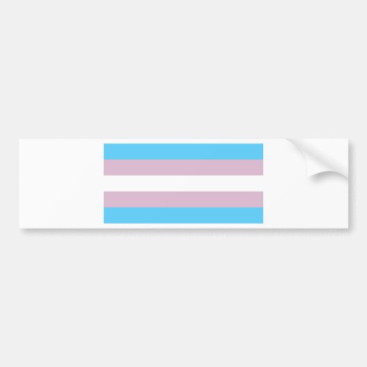 Transgender Pride Bumpersticker (Voorkant)