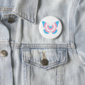 Transgender Pride Butterfly Ronde Button 5,7 Cm (In situ)