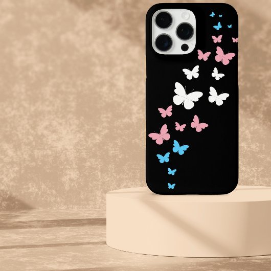 Transgender Pride Butterfly Trail Case-Mate iPhone Case