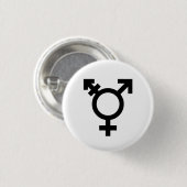 Transgender Pride Button (symbool) (Voorkant /achterkant)