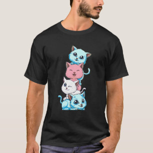 Transgender Pride Cat LGB Trans Flag Leuke Katten T-shirt