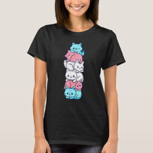 Transgender Pride Cat Lgbt Trans Flag Cute Cats Pi T-shirt