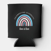 Transgender Pride Celebrity Diversity Love Quote Blikjeskoeler (Voorkant)