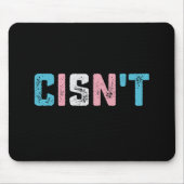 Transgender Pride Cins niet LGBTQ Trans Flag Grapp Muismat (Voorkant)