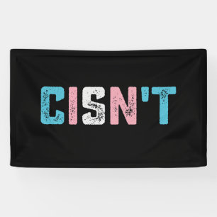 Transgender Pride Cins niet LGBTQ Trans Flag Grapp Spandoek