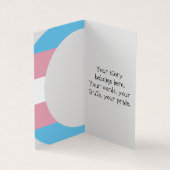 Transgender Pride Crescent Moons Greeting Card Visitekaartjes (Binnen)