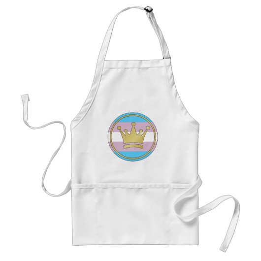 Transgender Pride Crown Standaard Schort (Voorkant)