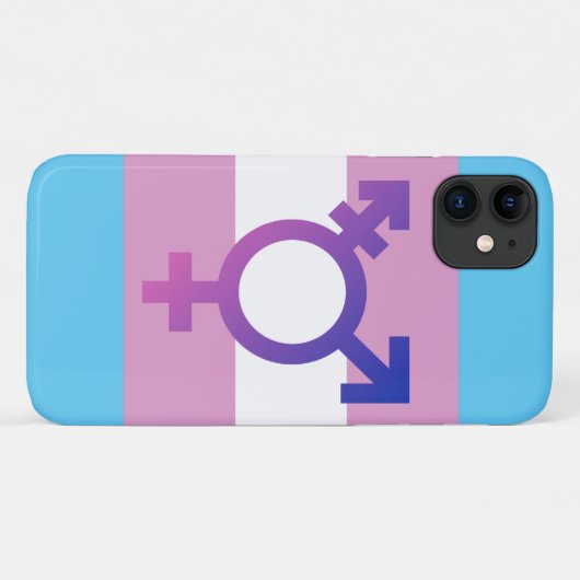 Transgender Pride en Symbool Case-Mate iPhone Case (Achterkant (horizontaal))