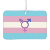 Transgender Pride en Symbool Luchtverfrisser (Achterkant)