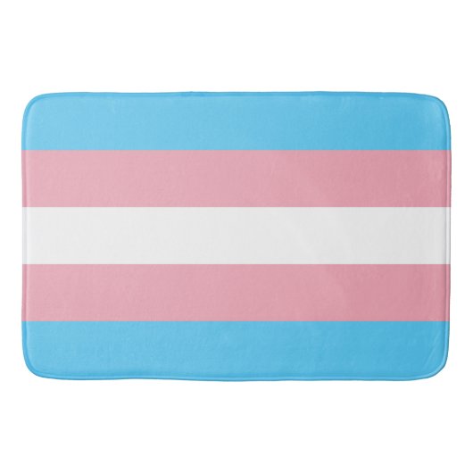Transgender Pride Flag Badmat (Voorkant)