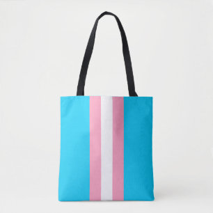 Transgender Pride Flag Bewerkbare tekst Draagtas