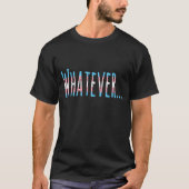 Transgender Pride Flag Colors "What" T-shirt (Voorkant)