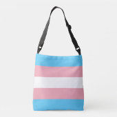 Transgender Pride Flag Crossbody Tas (Achterkant)
