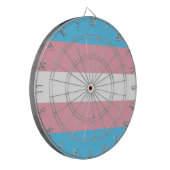 Transgender Pride Flag Dartbord (Voorkant Links)