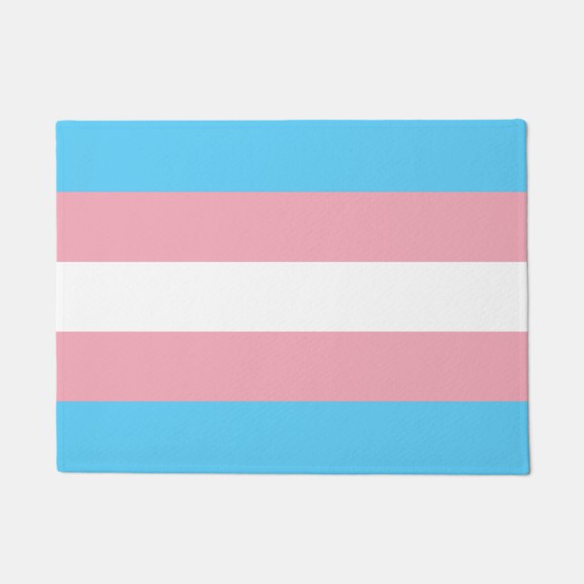 Transgender Pride Flag Deurmat (Voorkant)
