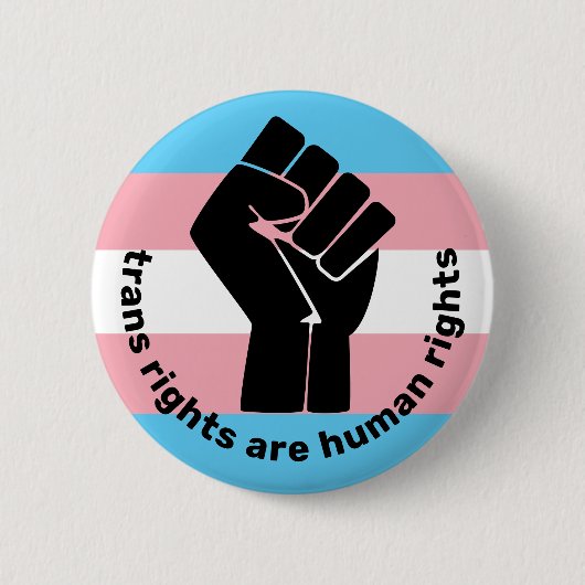Transgender Pride Flag: eerste trans-Europese netw Ronde Button 5,7 Cm (Voorkant)