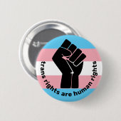 Transgender Pride Flag: eerste trans-Europese netw Ronde Button 5,7 Cm (Voorkant /achterkant)