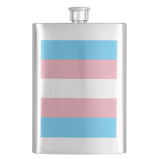 Transgender Pride Flag Flacon (Voorkant)