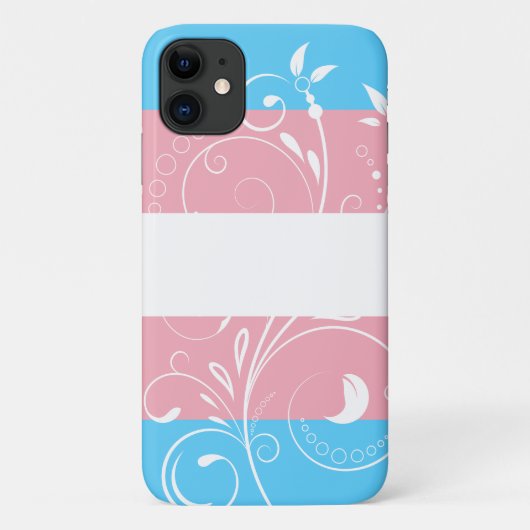Transgender Pride Flag  Floral Bloom Case-Mate iPhone Case (Achterkant)