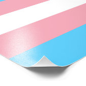 Transgender Pride Flag Foto Afdruk (Hoek)