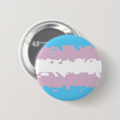 Transgender Pride Flag (Fuzzy) Ronde Button 5,7 Cm (Voorkant /achterkant)