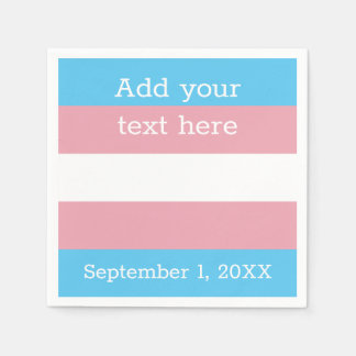 Transgender Pride Flag | Gepersonaliseerd Servet