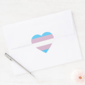 Transgender Pride Flag Hart Sticker (Envelop)