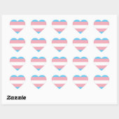 Transgender Pride Flag Hart Sticker (Vel)