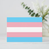 Transgender Pride Flag Kaart (Staand voorkant)