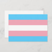 Transgender Pride Flag Kaart (Voorkant / Achterkant)