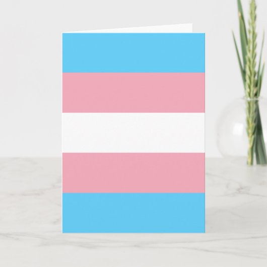 Transgender Pride Flag Kaart (Voorkant)