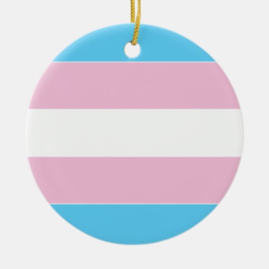 Transgender Pride Flag Keramisch Ornament (Voorkant)