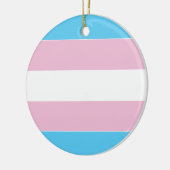 Transgender Pride Flag Keramisch Ornament (Links)