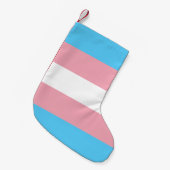 Transgender Pride Flag Kleine Kerstsok (Voorkant (Hangend))