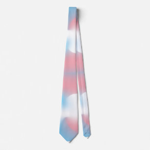 Transgender Pride Flag Kleur Swirl Stropdas