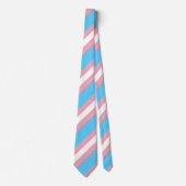 Transgender Pride Flag Kleuren LGBTQ+ Stropdas (Voorkant)