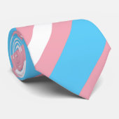 Transgender Pride Flag Kleuren LGBTQ+ Stropdas (Opgerold)