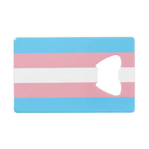 Transgender Pride Flag Kredietkaart Flessenopener