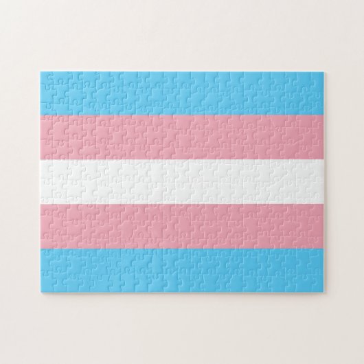 Transgender Pride Flag Legpuzzel (Horizontaal)