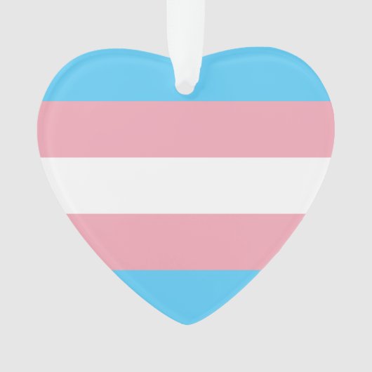 Transgender Pride Flag Ornament (voorkant)
